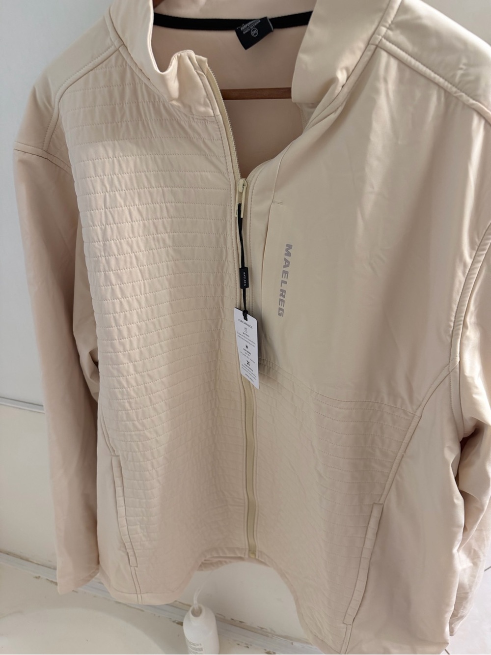 Maelreg Light Beige Zip-Up Jacket - Picture 3 of 6